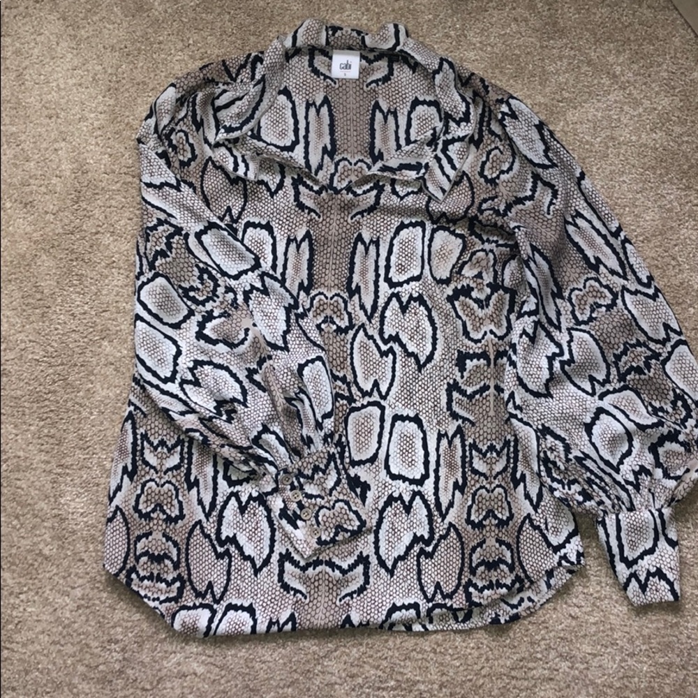 Cabi snakeskin blouse